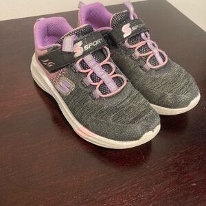 Skechers Kids Sneakers - Gray and Pink